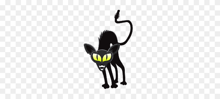 320x320 Imágenes Prediseñadas De Gato Negro Gratis - Black Cat Halloween Clipart