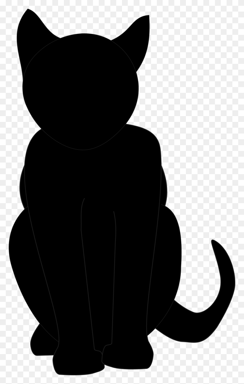 1482x2400 Черная Кошка Картинки Хэллоуин Клипарт - Хэллоуин Кошка Клипарт Черный И Белый