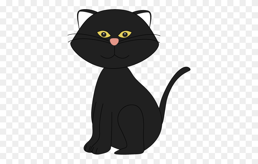 400x476 Black Cat Clipart - Tabby Cat Clipart