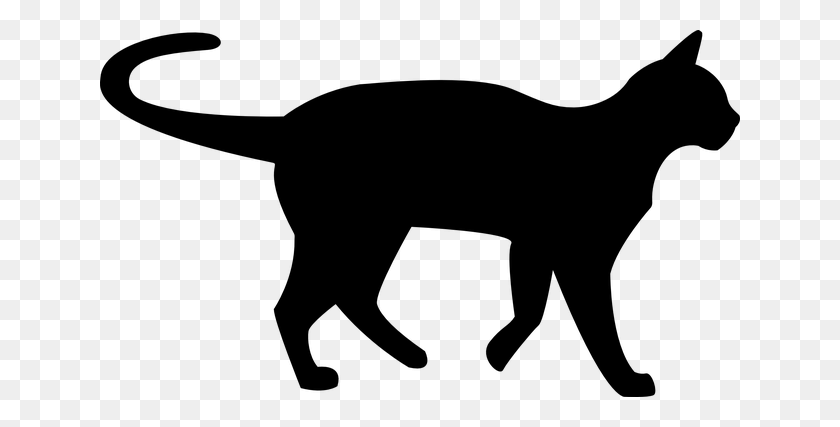 640x367 Black Cat Clipart Mystery - Kawaii Cat Clipart