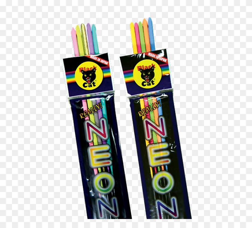 700x700 Black Cat Neon Sparkler - Sparklers PNG