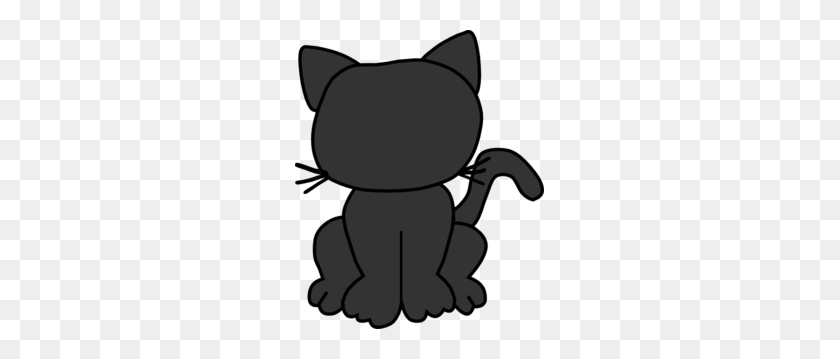 249x299 Черная Кошка Контур Картинки - Черная Кошка Лицо Клипарт