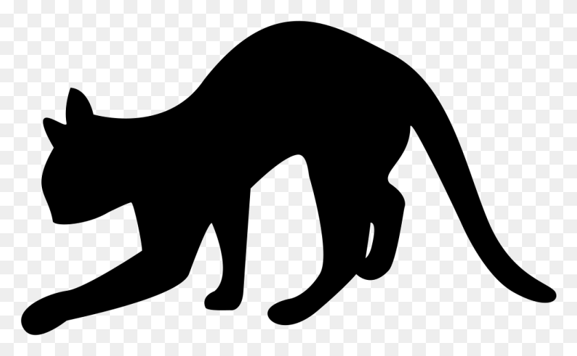 981x578 Black Cat Silhouette Png Icon Free Download - Cat Silhouette PNG