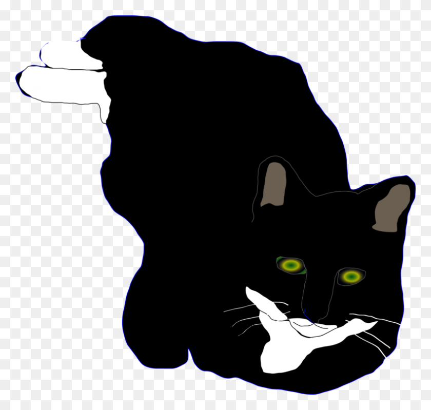 791x750 Черная Кошка Усы Пума Домашняя Короткошерстная Кошка Бесплатно - Немецкий Короткошерстный Пойнтер Клипарт