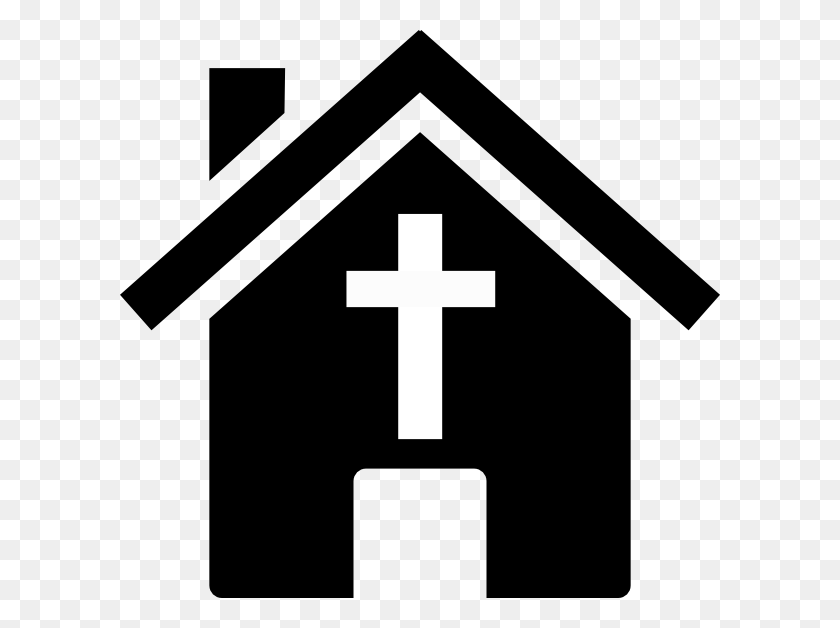 600x568 Black Church Clip Art Free Clipart Images - Worship Clipart Black And White