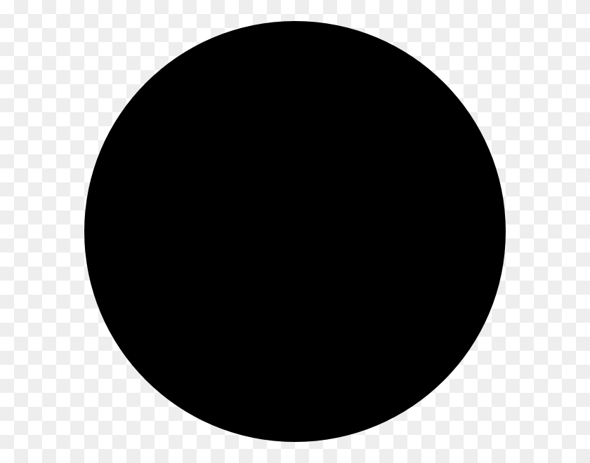 600x600 Black Circle Clip Art - Black Circle PNG