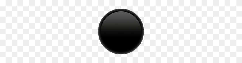 160x160 Black Circle Emoji On Apple Ios - Black Circle PNG