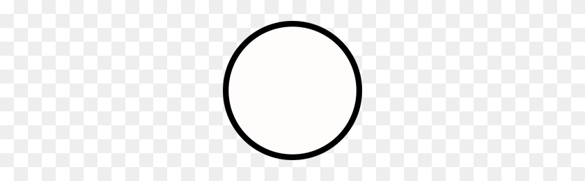 200x200 Black Circle Medium Outline Png, Clip Art For Web - Circle Outline PNG