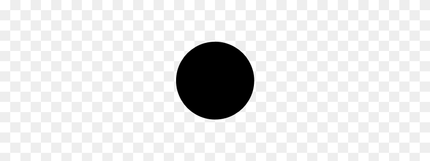 256x256 Черный Круг Смайлик Символ Юникода U - Черный Круг Png