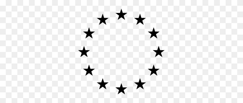299x297 Círculo Negro Estrellas Clipart - Círculo De Estrellas Clipart