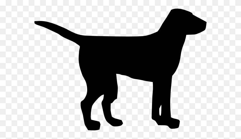 600x425 Clipart Negro - Simple Dog Clipart