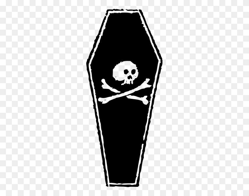 257x600 Black Coffin Png Clip Arts For Web - Coffin PNG