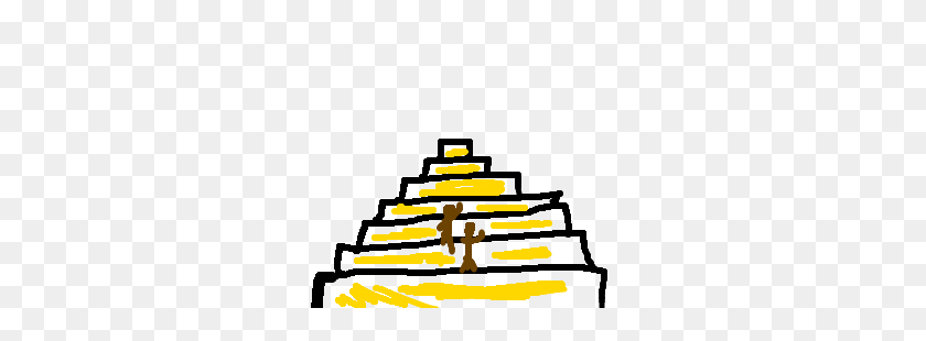 300x250 Черная Пара, Восхождение На Пирамиды Ацтеков - Пирамида Ацтеков Клипарт