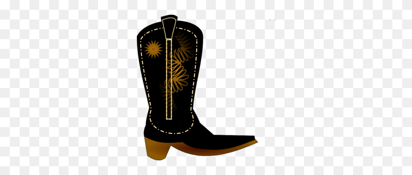 282x298 Black Cowboy Boot Clip Art - Guinness Clipart