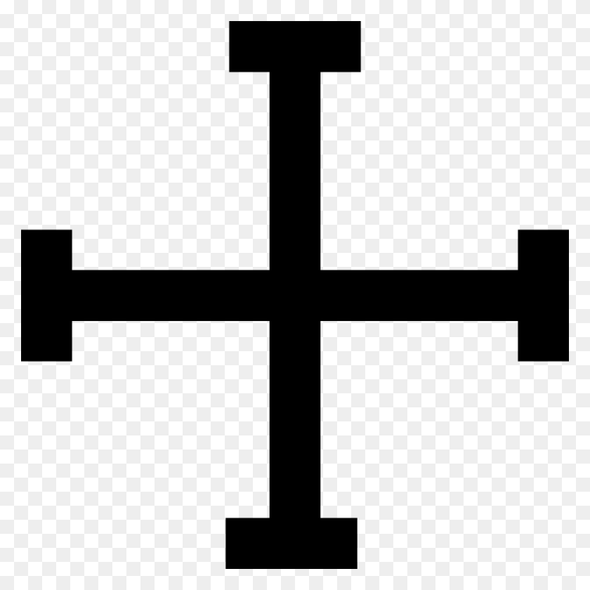 800x800 Black Cross Clip Art - Jesus Carrying Cross Clipart