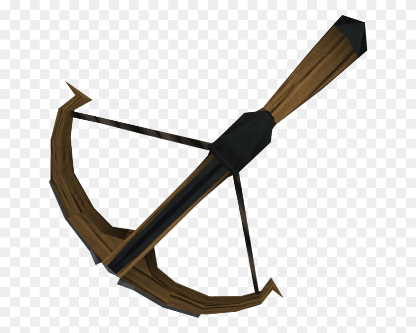 646x613 Black Crossbow - Crossbow PNG