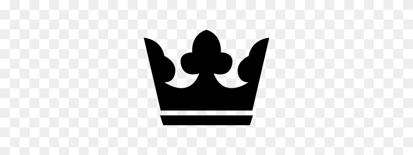 256x256 Black Crown Icon - Crown PNG Black