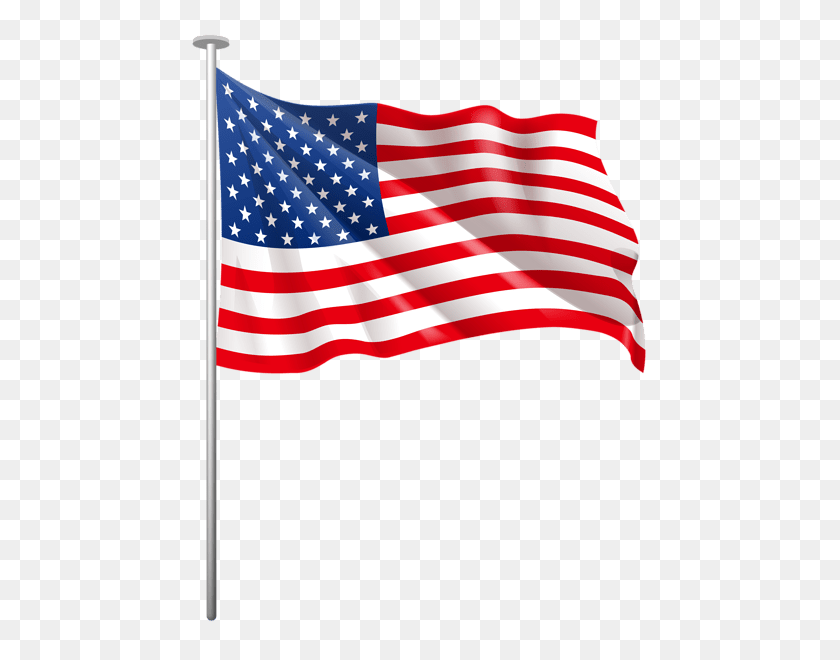 467x600 Black Distressed American Flag Clip Art - Distressed Flag Clipart