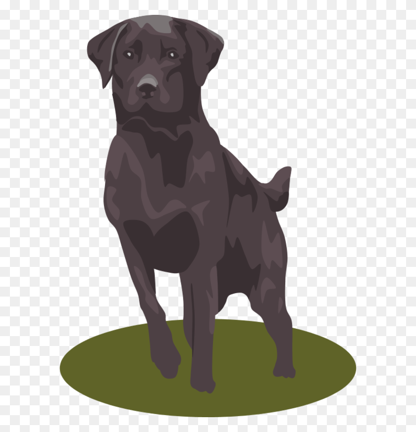 600x814 Black Dog Clip Art - Dog Sitting Clipart