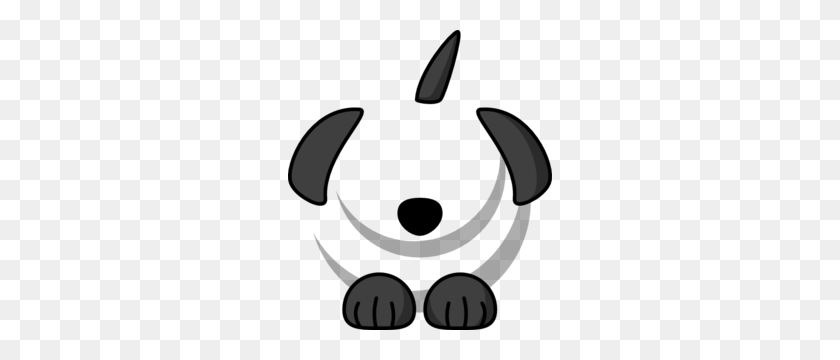 264x300 Black Dog Clip Art - Labrador Retriever Clipart