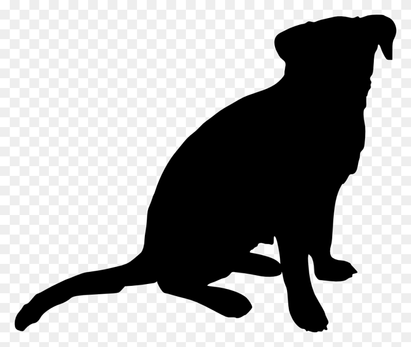1000x834 Черная Собака Клипарт Силуэт Картинки - Белая Собака Клипарт