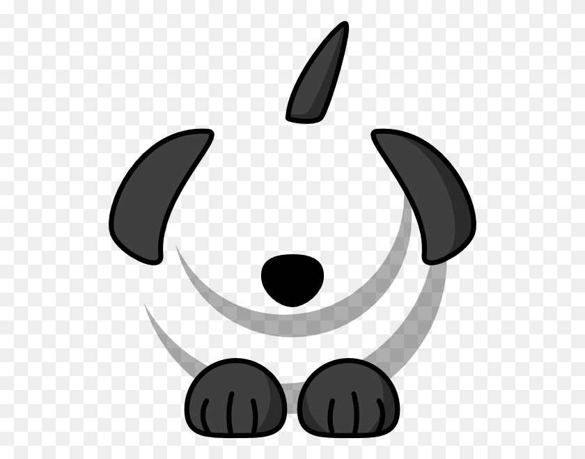 528x599 Black Dog Png, Clip Art For Web - Dog Clipart Black And White
