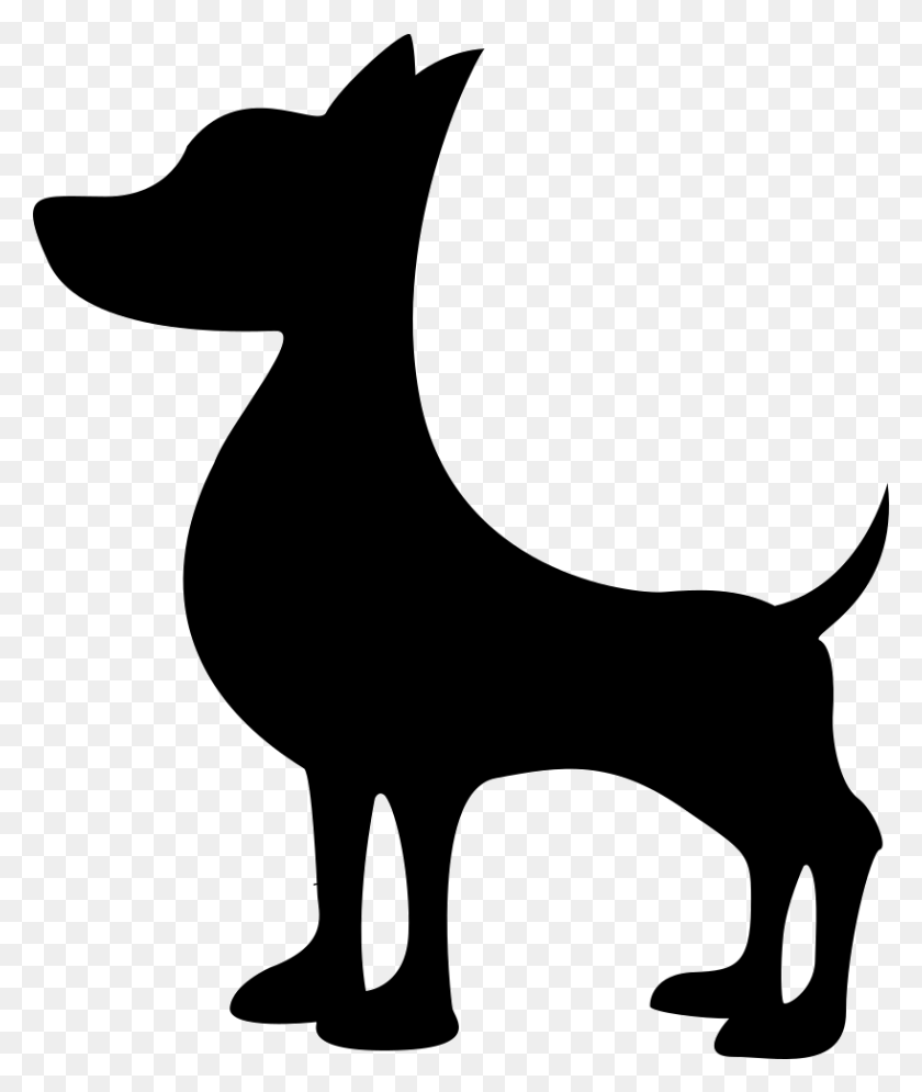 818x981 Black Dog Silhouette Png Icon Free Download - Dog Silhouette PNG