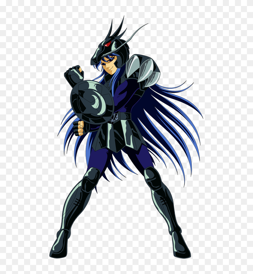553x850 Dragón Negro De Saint Seiya - Personajes De Anime Png