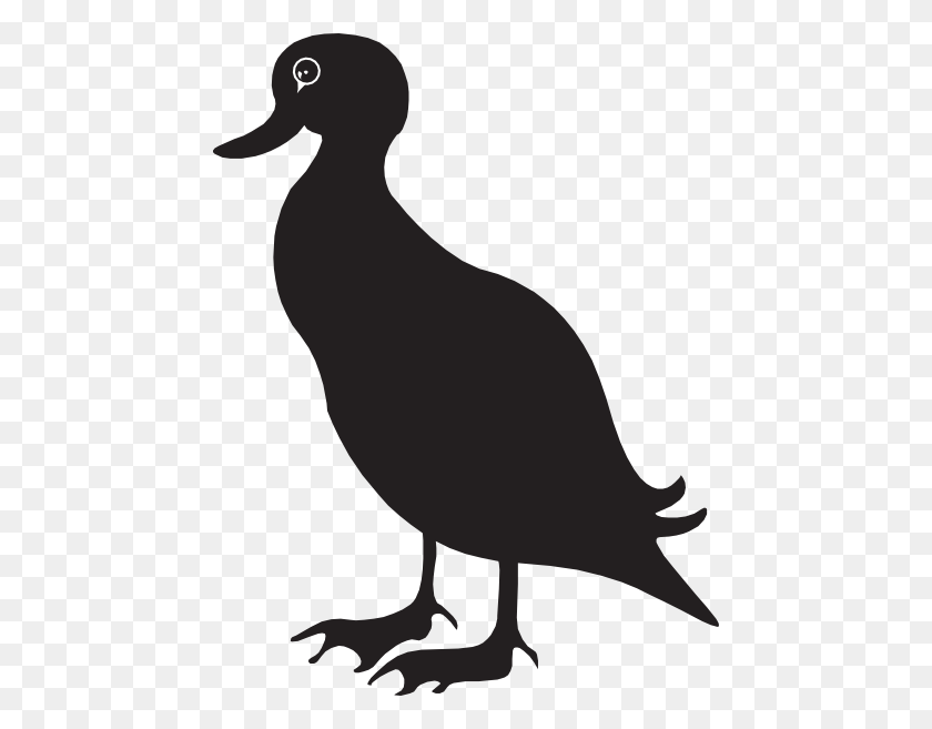 456x597 Black Duck Silhouette Png, Clip Art For Web - Duck Clipart PNG