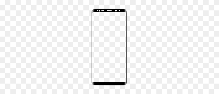 300x300 Vidrio Templado Resistente De Borde A Borde Negro Para Galaxy Plus - Samsung Galaxy S8 Png