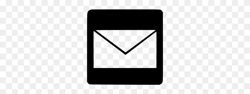 256x256 Black Email Icon - White Email Icon PNG