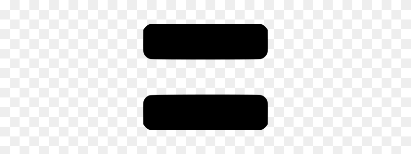 256x256 Черный Значок Знака Равенства Бесплатные Черные Математические Иконки Клипарт - Математический Клип