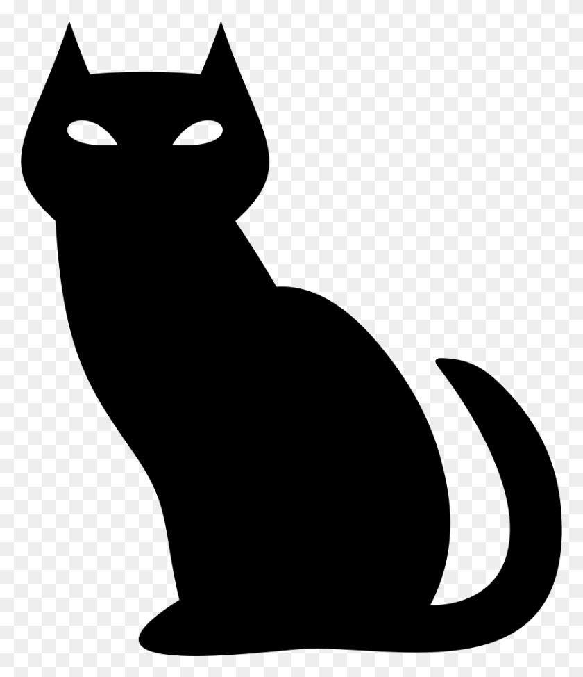 836x980 Black Evil Cat Icono De Descarga Gratuita - Evil Png