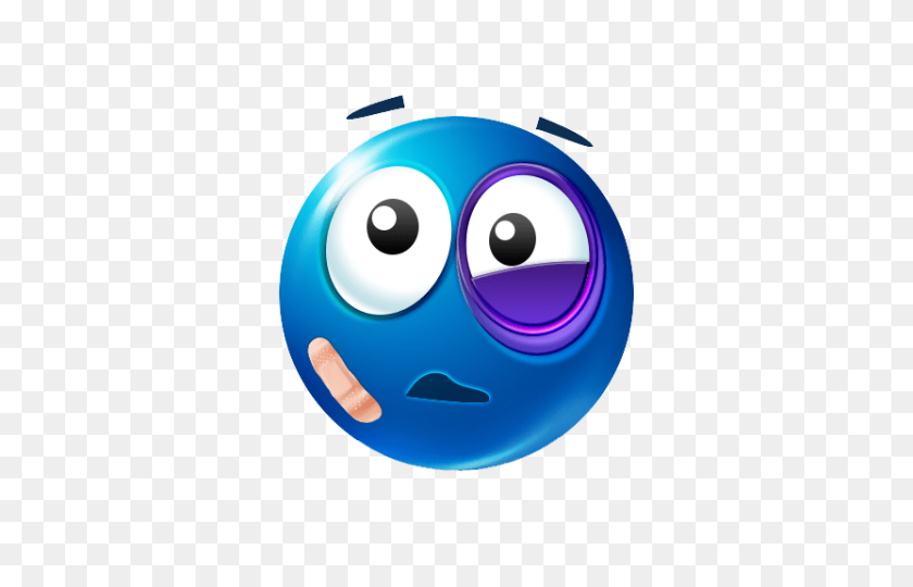 480x480 Black Eye Emoji Blue Png - Eye Emoji PNG