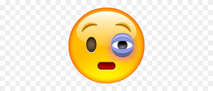 300x300 Black Eye Emoji Emoticon - Eye Emoji PNG