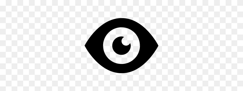 256x256 Значок Черный Глаз - Черный Глаз Png