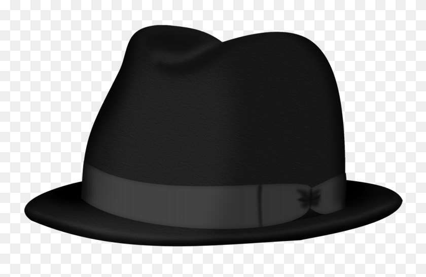 1125x701 Black Fedora Hat Png Clipart - Fedora Hat Clipart