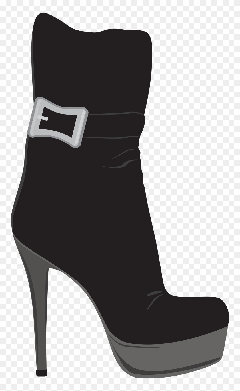 1793x3000 Black Female Boots Png Clipart - Boot PNG