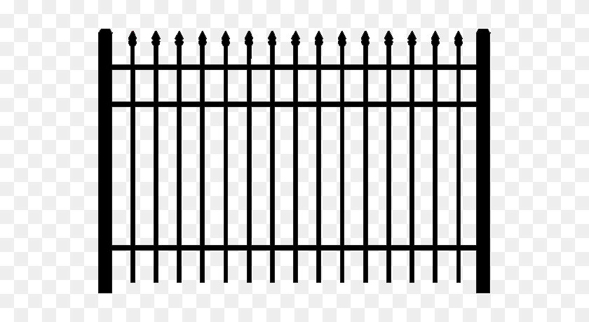 593x400 Black Fence Png Png Image - Fence PNG