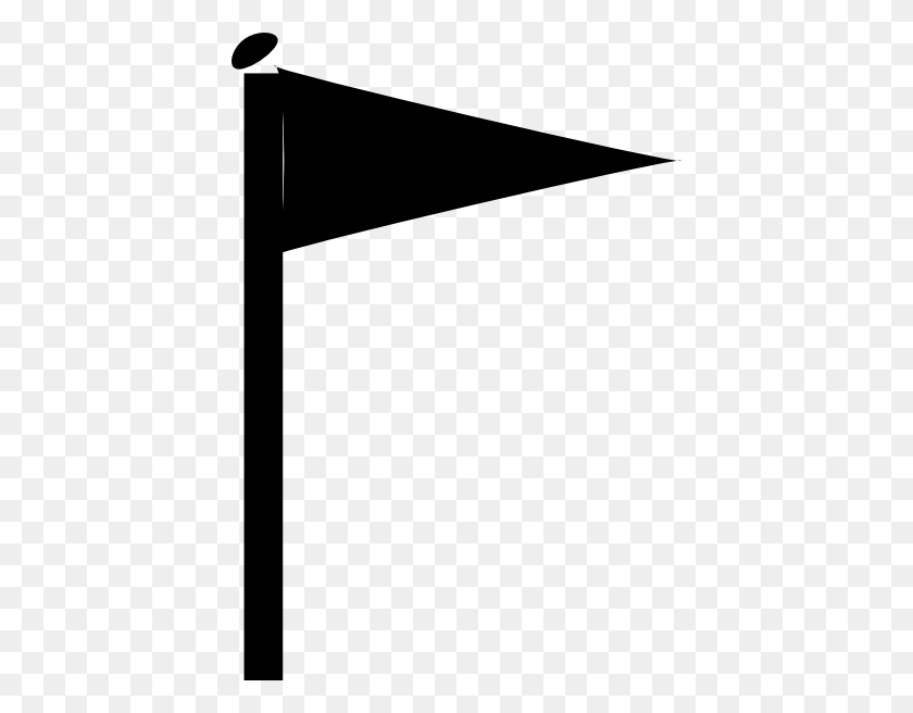 414x596 Черный Флаг Клипарт Скачать - Белый Флаг Png