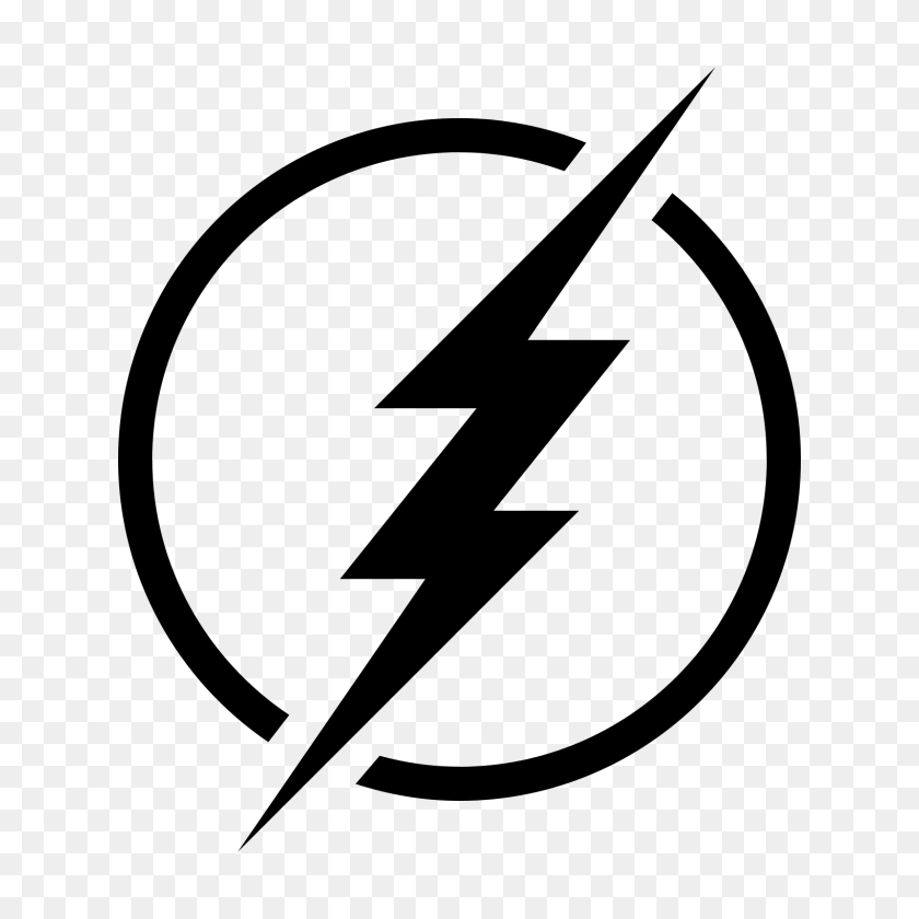 1600x1600 Black Flash Logos - The Flash Logo PNG