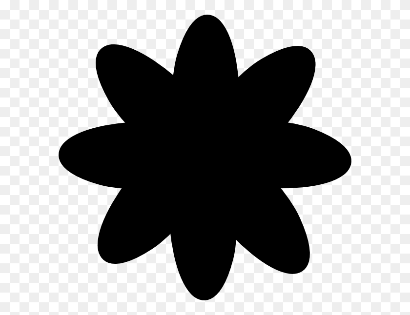 600x586 Черный Цветок Векторные Клипарт Скачать - Черный Цветок Png