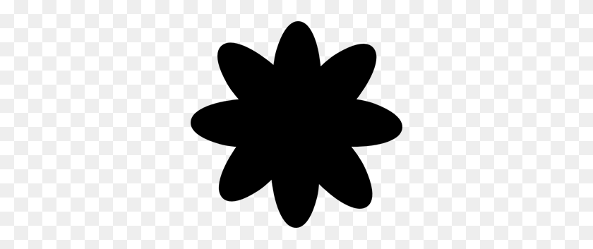 300x293 Черный Цветок Вектор Png Клипартов Для Интернета - Черные Цветы Png