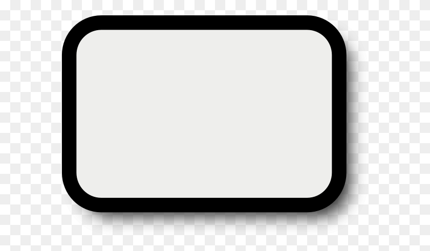 600x431 Black Frame Clip Art - Black Frame PNG