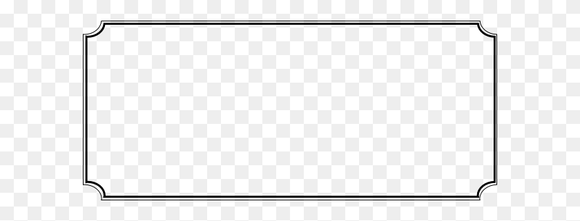 600x261 Black Frame Png High Quality Image - Black Frame PNG