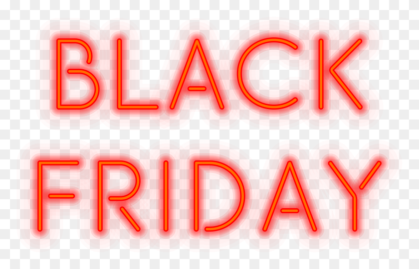 8000x4925 Black Friday Red Neon Png Clip Art - Friday Clipart