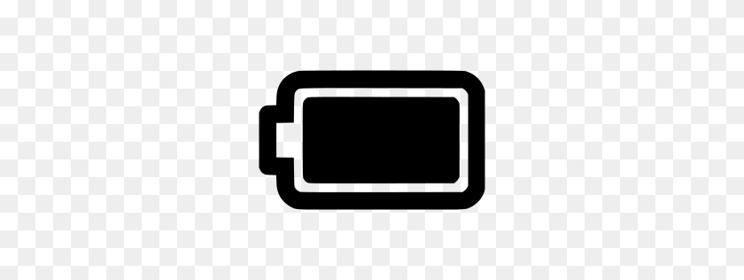 256x256 Black Full Battery Icon - Battery Icon PNG