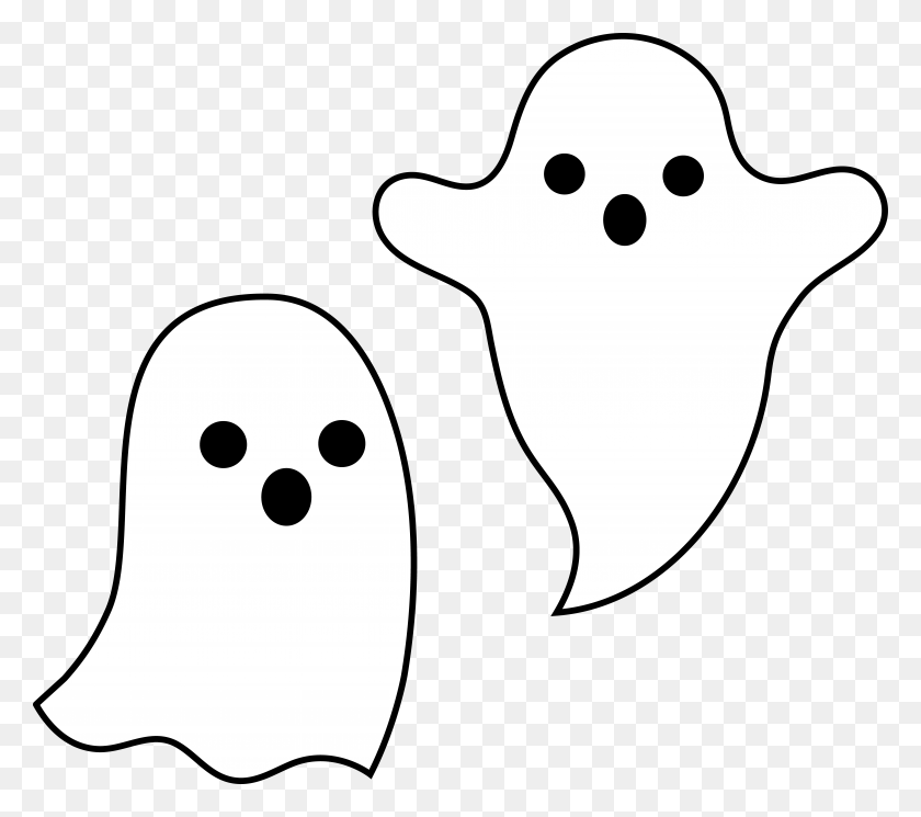 6766x5949 Black Ghost Cliparts - Discus Clipart