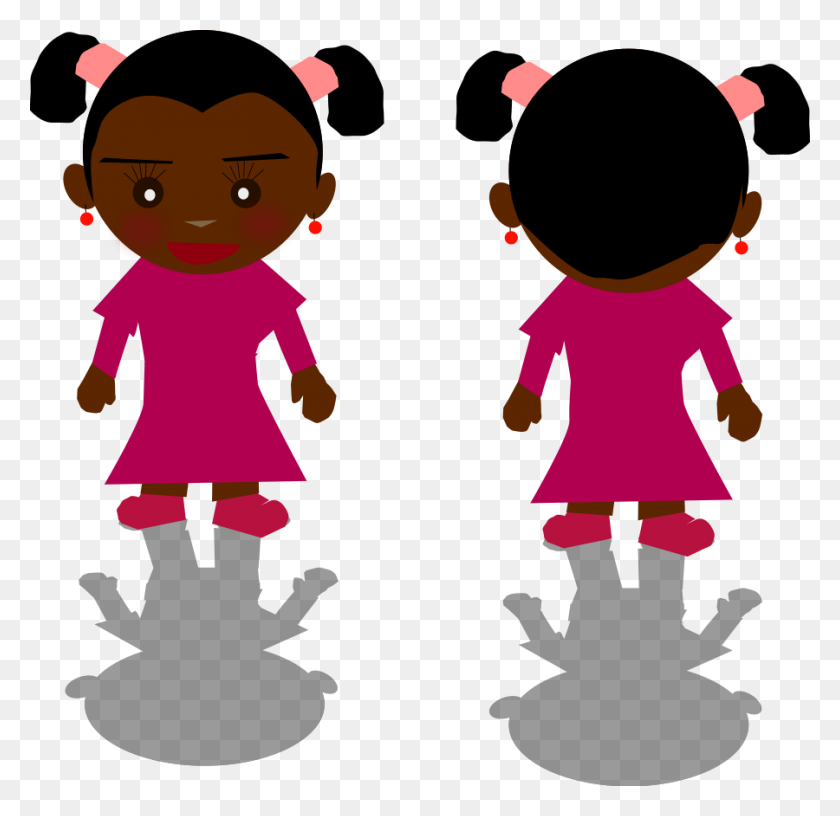 900x873 Black Girl Png Png Clip Arts For Web - Girl PNG Clipart
