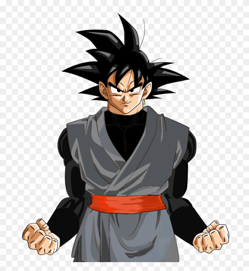 853x936 Black Goku Ready To Fight Transparent Png - Goku Black PNG